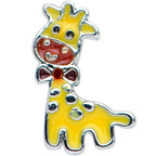20G 5/16 Bow Tie Yellow Red Giraffe Nose Hoop