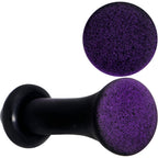 Black Purple Ombre Matte Acrylic Single Flare Plug Set Sizes 2mm-12mm