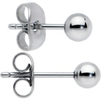 20G 4mm Ball End Grade 23 Titanium Post Stud Earrings