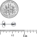 20G 5mm Ball End Grade 23 Titanium Post Stud Earrings