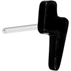 Implant Grade 23 Titanium Black Lightning Threadless Push In Top