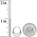 16G 5/16 Clear CZ Gem Double Row Hinged Segment Ring