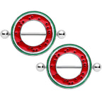 14G 13/16 Tasty Watermelon Summer Nipple Shield Set