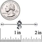 14G Regal Medieval Dragon Industrial Barbell 38mm