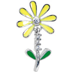16G 1/4 Clear CZ Gem Whimsy Daisy Flower Dangle Cartilage Tragus
