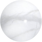 16G 1/4 Elegant White Howlite Internally Threaded Labret Tragus