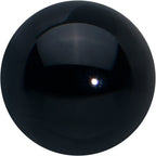 16G 5/16 Elegant Black Agate Internally Threaded Labret Tragus