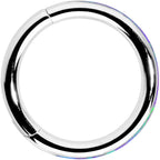 16G 5/16 Purple Synthetic Opal Forward Facing Hinged Segment Ring