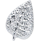 16G 1/4 Autumn Textured Leaf Cartilage Tragus Earring