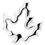 16G 5/16 Autumn White Maple Leaf Labret Monroe Tragus