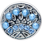 20G 1/4 Blue Gem Geometric Blues Nose Bone