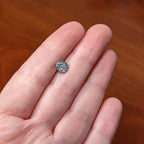 20G 1/4 Blue Gem Geometric Blues Nose Bone
