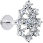 16G 5/16 Clear CZ Gem Constellation Labret Monroe Tragus