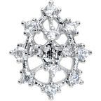 16G 5/16 Clear CZ Gem Constellation Labret Monroe Tragus
