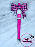 PRE-MADE BEADED PEN - JUMBO BOW BP3 (1ct)