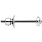 3mm Clear Gem Bezel G23 Titanium Post Stud Earrings