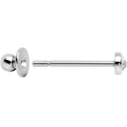 3mm Clear Gem Bezel G23 Titanium Post Stud Earrings