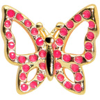 16G 5/16 Gold Tone Sweet Simple Butterfly Labret Monroe Tragus