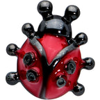 16G 5/16 Black Classic Ladybug Labret Monroe Tragus