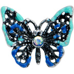 16G 1/4 Aurora Gem Colorful Glam Butterfly Cartilage Tragus