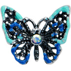 16G 5/16 Aurora Gem Colorful Glam Butterfly Labret Monroe Tragus
