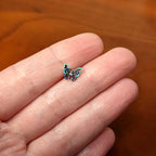16G 5/16 Aurora Gem Colorful Glam Butterfly Labret Monroe Tragus
