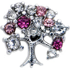 16G 1/4 Clear Pink Gem Luscious Fruit Tree Cartilage Tragus