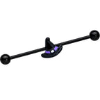 14G Black Purple Band Witch Hat Halloween Industrial Barbell 38mm