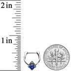 16G 5/16 Blue Gem Rococo Blue Cartilage Clicker