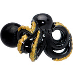 16G 1/4 Black Understated Octopus Cartilage Tragus Earring