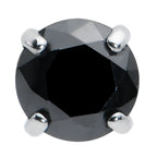 18G 5/16 Black CZ G23 Titanium Threadless Flower Labret Tragus