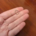 20G 3/8 Grade 23 Titanium Bendable Hoop Ring