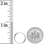 18G 1/2 Grade 23 Titanium Bendable Hoop Ring