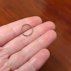 18G 1/2 Grade 23 Titanium Bendable Hoop Ring