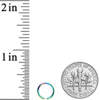 20G 7mm Rainbow PVD Grade 23 Titanium Bendable Hoop Ring