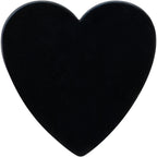 16G 5/16 Black Simple Heart Internally Threaded Labret Tragus
