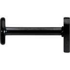 16G 5/16 Black Simple Heart Internally Threaded Labret Tragus