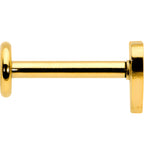 16G 5/16 Gold Tone Simple Heart Internally Threaded Labret Tragus