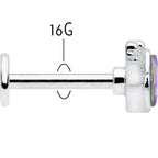 16G 5/16 Aurora Gem Deco Waves Labret Monroe Tragus