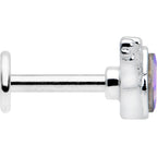 16G 1/4 Aurora Gem Deco Waves Labret