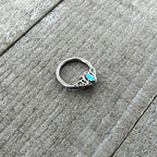 16G 3/8 Aurora Gem Deco Waves Hinged Segment Ring