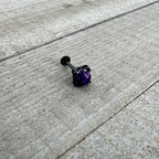16G 5/16 Purple Amethyst Black Claw Hand Labret Monroe Tragus