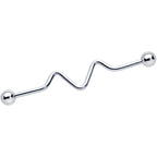 14G Loops Waves Industrial Project Bar 40mm Set of 5