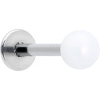 16G 5/16 Matte White Aurora Labret Monroe Tragus