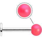 16G 5/16 Matte Pink Aurora Labret Monroe Tragus