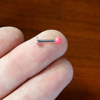 16G 5/16 Matte Pink Aurora Labret Monroe Tragus