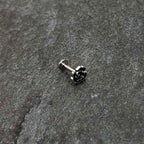 16G 1/4 Spring Flower Green Blue Labret Monroe Tragus