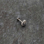 16G 5/16 Blue Clear Gem Abstract Arch Labret Monroe Tragus