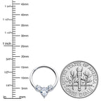 16G 3/8 Clear CZ Gem Triple Elegance Hinged Segment Ring