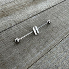 14G Razor Blade Industrial Barbell 38mm